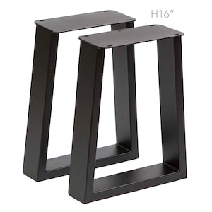 H 16 inch, Trapezoid Bench legs, 1 Pair, #SS200