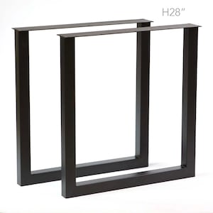 H 28 inch, Dining Table Legs, U Shape, 1 Pair, #W5036A