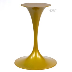 H 28 Inch, Tulip Dining Table Base, Brass Color #LK2028G
