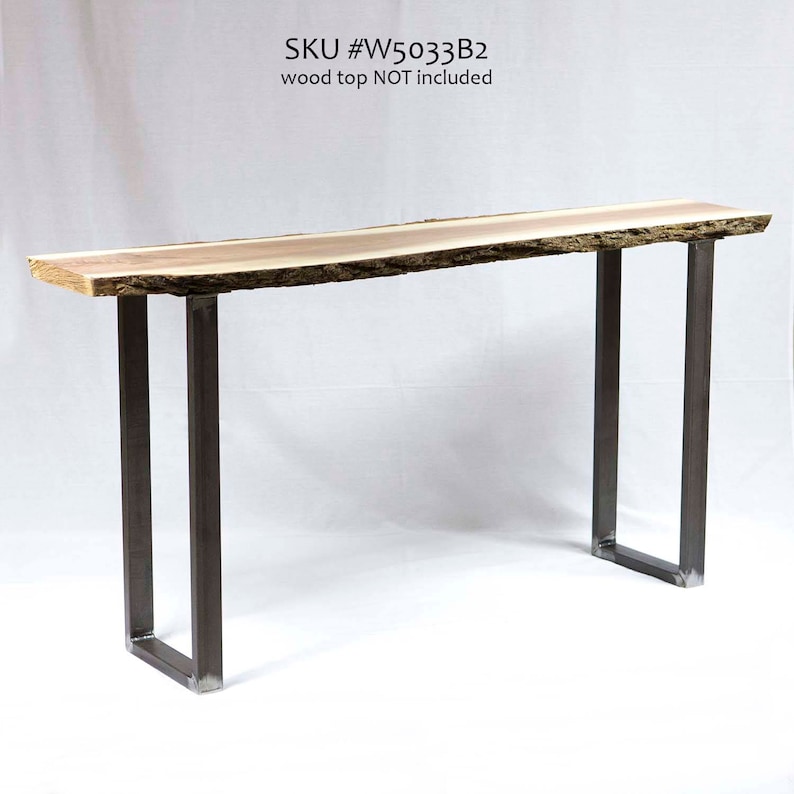 H 28 Inch W5033b2 Console Table U Leg 1 Pair Etsy