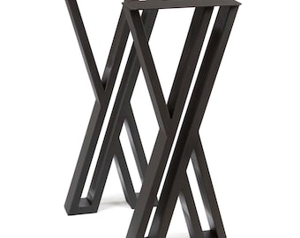 H 28 inch, Double X Shaped Entryway Console Table Legs, 1 Pair, #ST2730