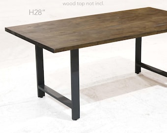 H 28 inch, Nova H-Frame Dining Table Legs, 1 Pair #ST2510