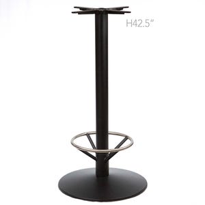 H42.5&quot;, Bar Height Cast Iron Table Base with Footrest #JK3010H