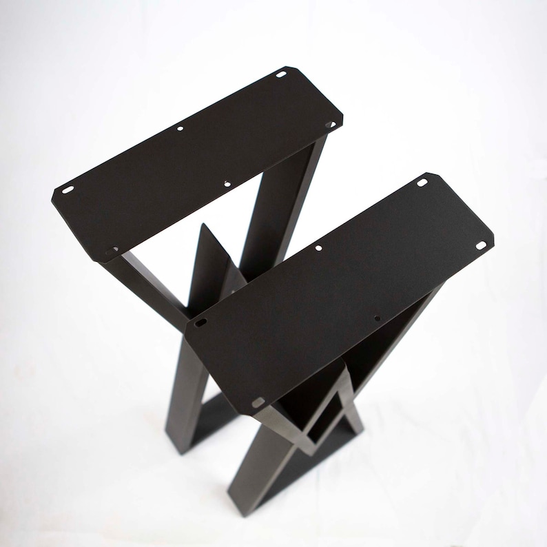 H 40 inch, Bar Table Legs, 1 Pair, Metal Diamond Shape #SS680 image 2