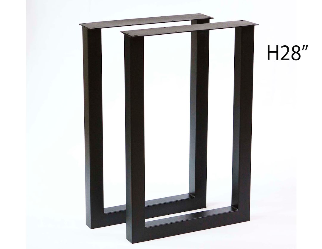 H 28 Inch Office Desk Table Legs U Shape 1 Pair W5036BW - Etsy