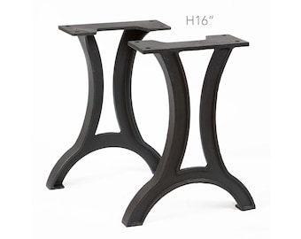 H 16 inch, Cast Iron Legs for Bench or Narrow Coffee Table, 1 Pair, #CN700