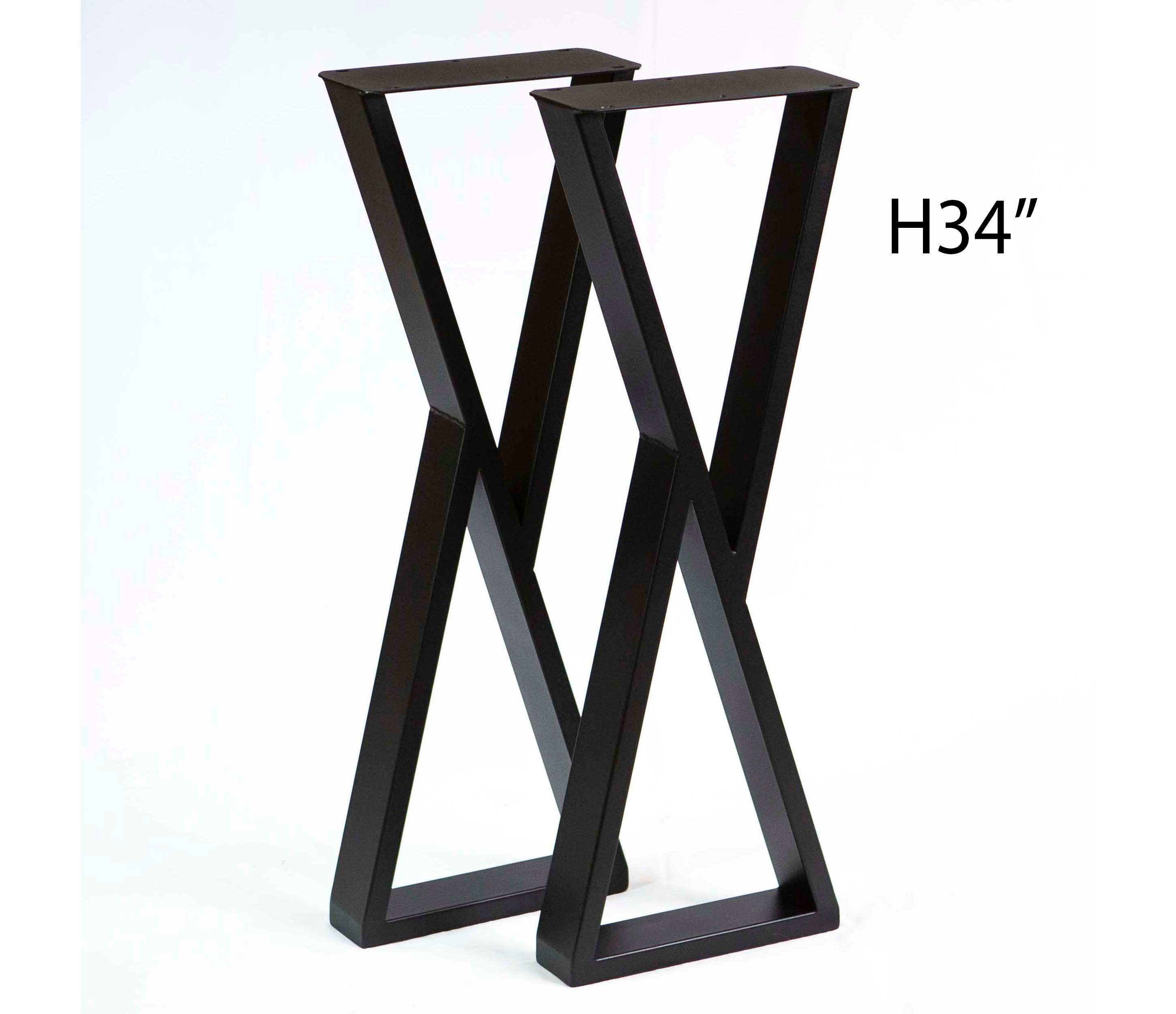 H 34 Inch Sofa Table Legs Z Shape 1 Pair SS370 Etsy Canada