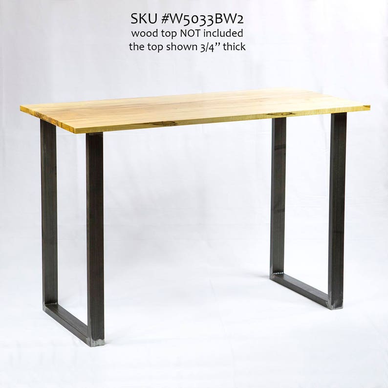 H 28 Inch W5033bw2 Writing Desk U Legs 1 Pair Etsy