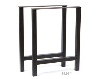 H 34 inch, Table Legs for Kitchen Island, Counter Height, H Shape, 1 Pair, #W5043AK