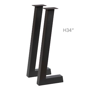 H34", L-Shaped Sofa Table Legs, 1 Pair, #SS1870