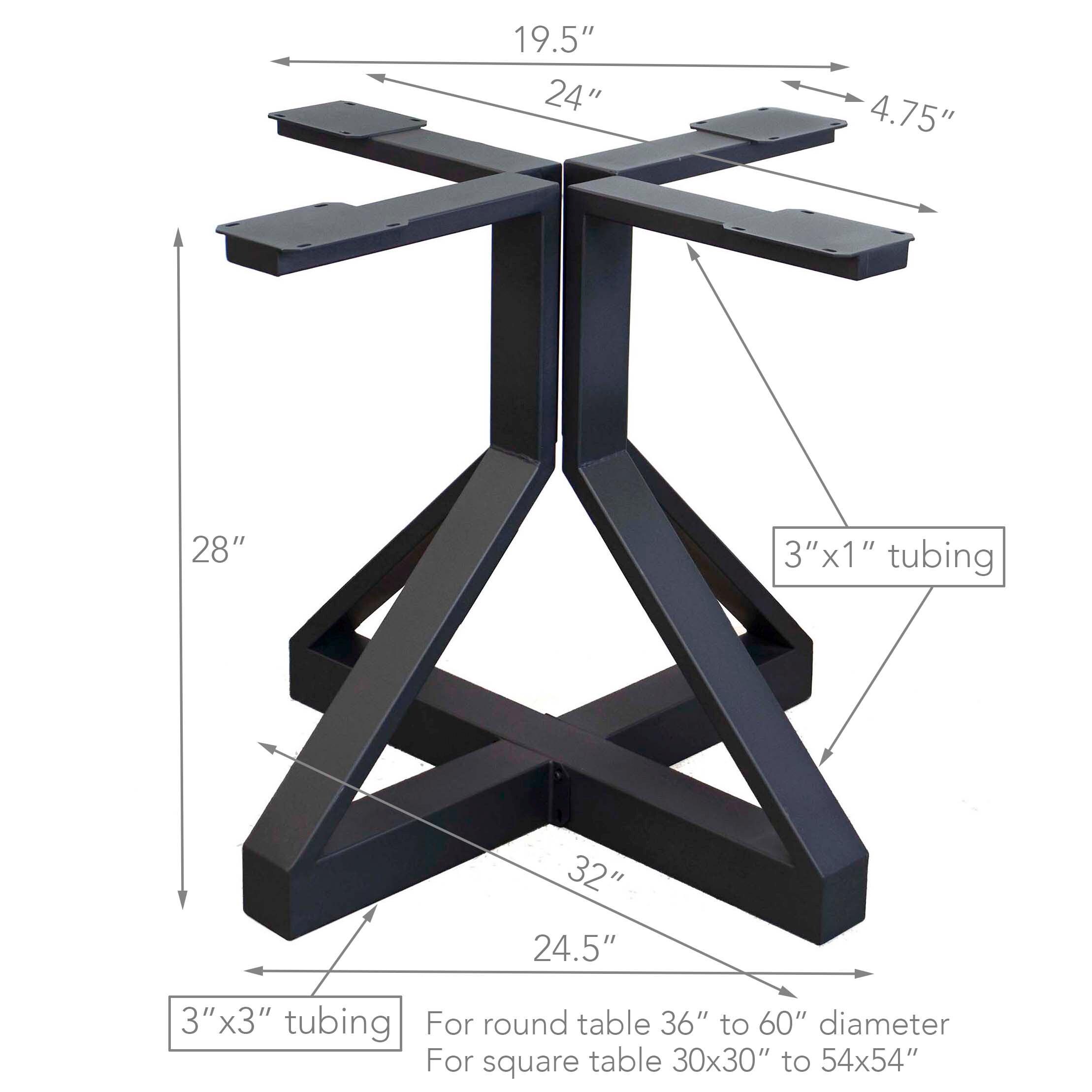 H 28 Inch, Round Dining Table Base, 1 Set, #SS006 - Etsy