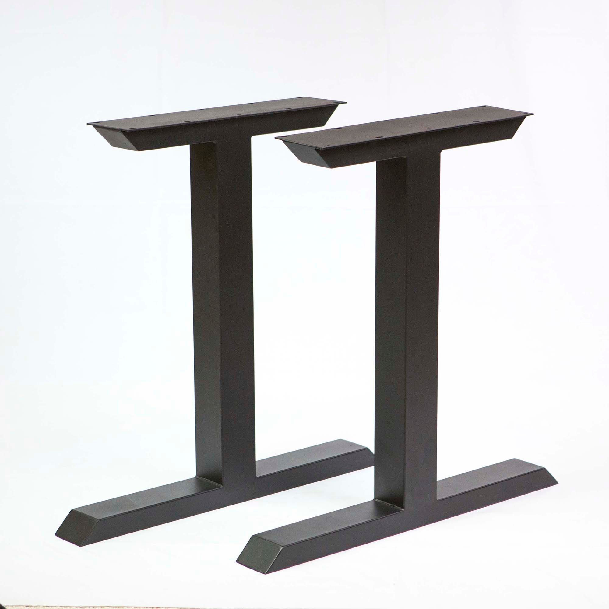 SS810 Tee Shape Dining Table Legs 1 Pair Black Powder Coated Etsy Ireland
