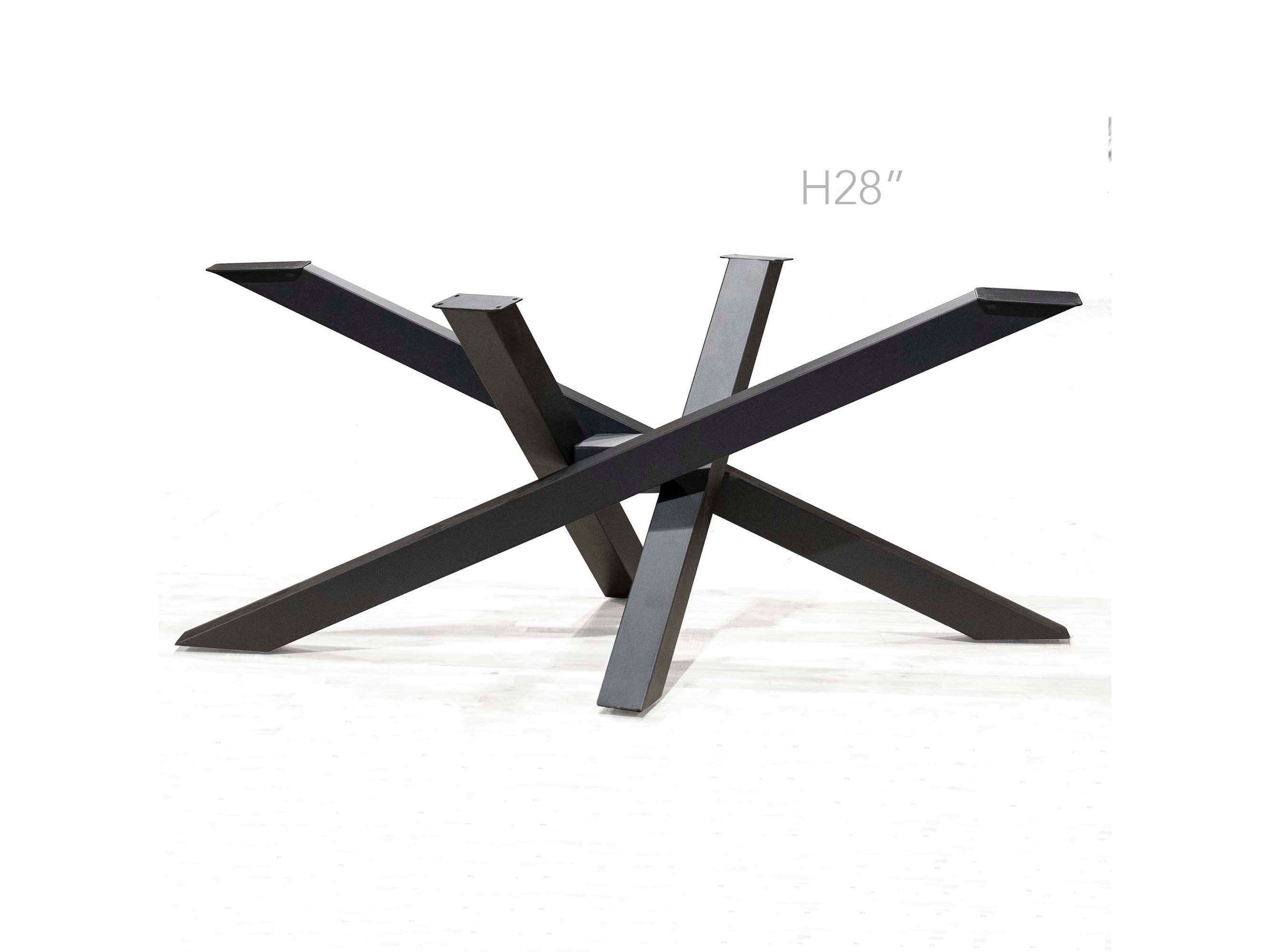H 28 inch Dining Table Legs, straw-bundle-shaped, 1 Set, #SS1710