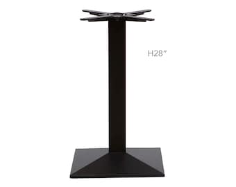 H 28 inch, Square Cast Iron Bistro Table Base, 1 PC, #JK3011