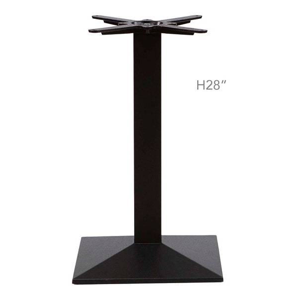 H 28 inch, Square Cast Iron Bistro Table Base, 1 PC, #JK3011