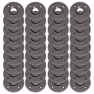 CLEARANCE, 1&quot; NPT Malleable Iron Floor Flanges, Pack of 36, Heavy Duty