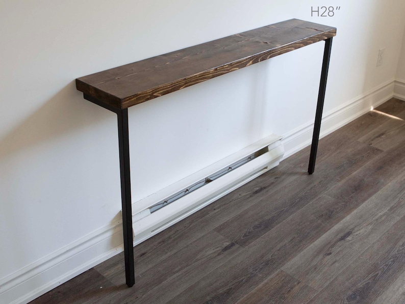 H 28 Inch, Entryway Console Table Legs With Wall Mounting Brackets, 1 ...