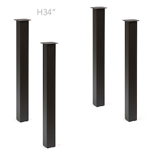 H 34", Counter Height Table Legs, Set/4, #SS1070