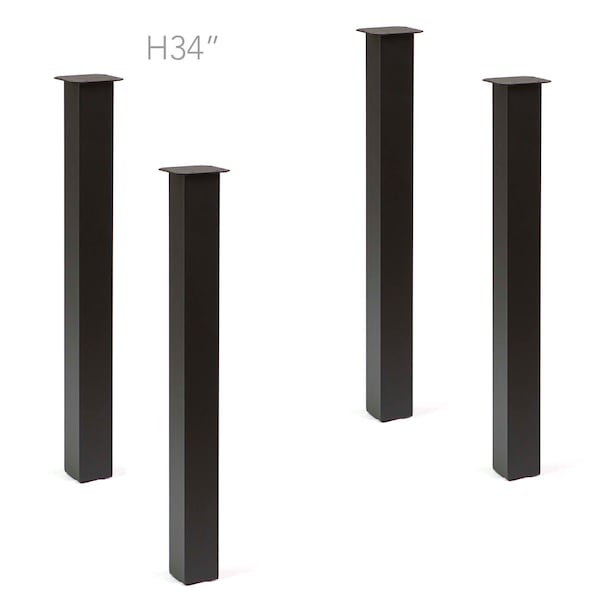 H 34", Counter Height Table Legs, Set/4, #SS1070