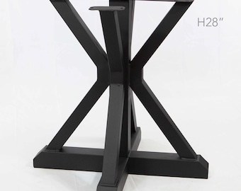 H 28 Inch, Trestle Round Dining Table Legs, 1 Set, #SS511