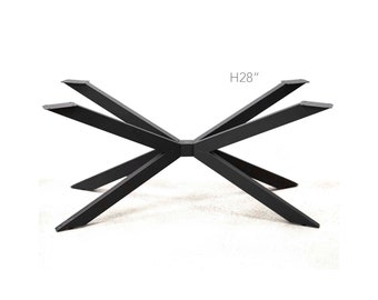 H 28 inch Dining Table Legs, Butterfly Spider Shape Table Base, 1 Set, #SS1510