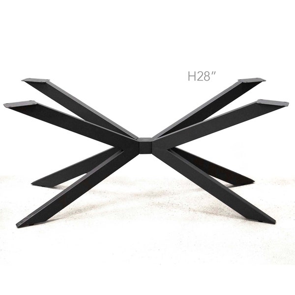H 28 inch Dining Table Legs, Butterfly Spider Shape Table Base, 1 Set, #SS1510