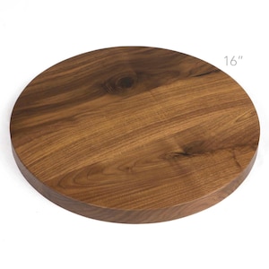 16&quot; Solid Black Walnut Round Table Top
