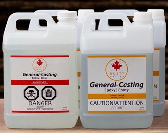 11.1 Litres (3 Gallons) GENERAL CASTING, Epoxy Resin, Large Pack