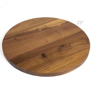 23&#39;&#39; Solid Black Walnut Round Table Top