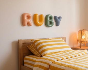 Large 3D Bubble Letters, Name Sign, Nursery Decor