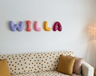 3D Bubble Letters, Name Sign, Nursery Decor