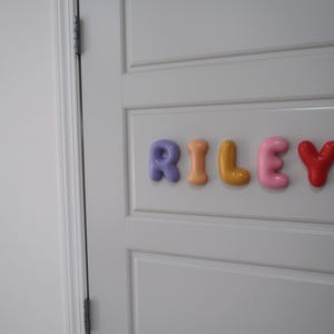 Custom Bubble Letters Name Sign Nursery Decor Baby Shower Gift image 7