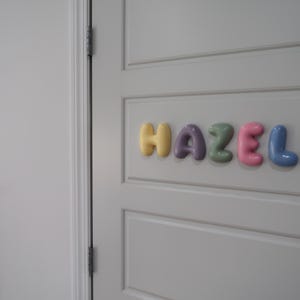 Custom Bubble Letters Name Sign Nursery Decor Baby Shower Gift image 9