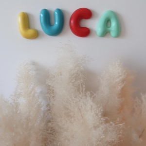Custom Bubble Letters Name Sign Nursery Decor Baby Shower Gift image 3