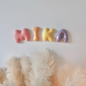 Custom Bubble Letters Name Sign Nursery Decor Baby Shower Gift image 5