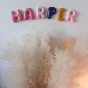 Custom Bubble Letters Name Sign Nursery Decor Baby Shower Gift image 4