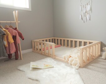 Toddler Bed Toddler Floor Bed Toddler Bedding Toddler Bed Etsy Nederland