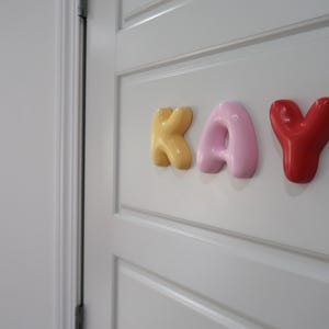 Custom Bubble Letters Name Sign Nursery Decor Baby Shower Gift image 8
