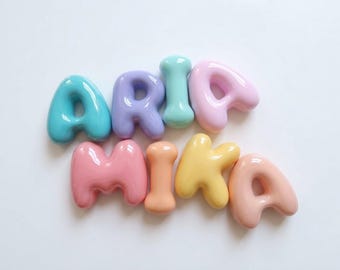 Custom Bubble Letters Name Sign Nursery Decor Baby Shower Gift