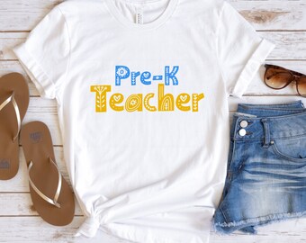 Pre-K Lehrer TShirt, Lehrer Shirt, Süßes Shirt für Lehrer, Lehrer Geschenke, Grundschullehrer Shirt