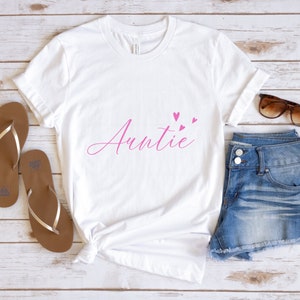 Auntie Shirt, Gift For Auntie, Mother&#39;s Day Gift,Aunt Gift,Aunt Shirt,Gift for Sister, Pregnancy Announcement Shirt,Auntie Squad Shirt