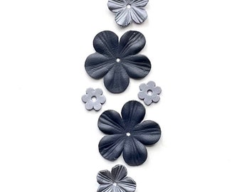 leather flower set of 6 pcs