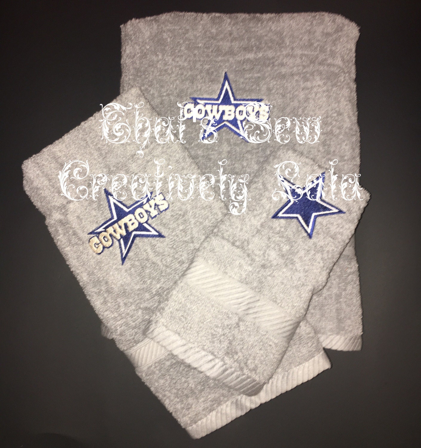 Dallas Cowboys Personalized 3 Piece Bath Towel Set NFL Etsy