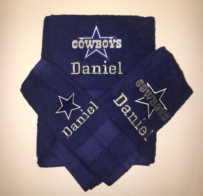Dallas Cowboys Personalized Bath Towels Etsy