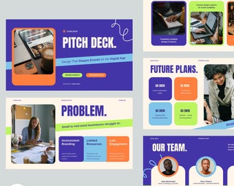 Bold & Creative Pitch Deck PowerPoint Presentation Template
