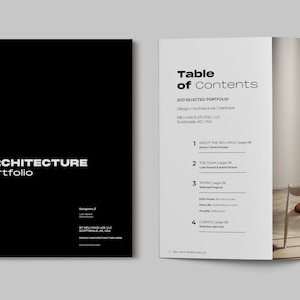 Architektur Portfolio Template - Architektur Broschüre - Fotografie Portfolio - Fotoalbum - InDesign Template