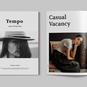 38-Page Photography Magazine Template: Minimalist InDesign Brochure (A4/US Letter)