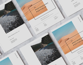 Fotografie Portfolio Vorlage: 78-seitige InDesign-Broschüre (Instant Download)