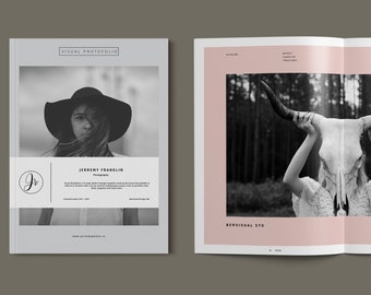 Photography Portfolio InDesign Template: Modern Photo Album (Instant Download)