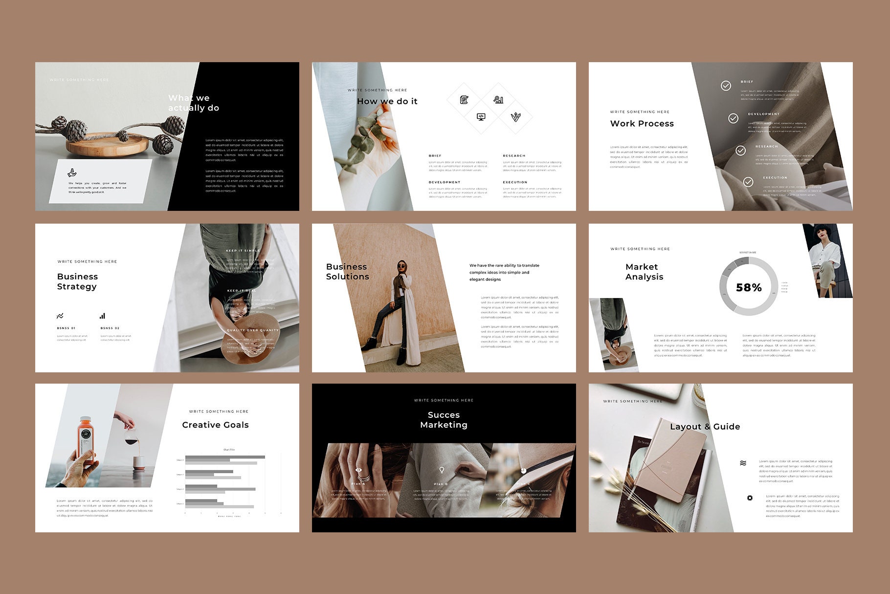 Creative and Modern Business Keynote Presentation Template - Etsy